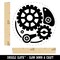 Steampunk Clockwork Watch Gears Self-Inking Rubber Stamp for Stamping Crafting Planners